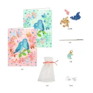 Djeco Ékszerkészítő készlet - Páros fecskék - Sky Multi-wrap kreatív szett doboza