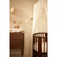 Jollein Vintage óriás baldachin Mini Teddy Bear mintával, fehér alapon barna kismackókkal