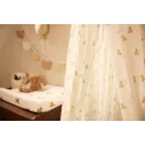 Jollein Vintage óriás baldachin Mini Teddy Bear maci mintával, krémszínű pamutkeverék textil