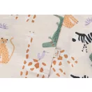 Jollein Jungle Jambo 100x140 cm-es pamut ágyneműhuzat zsiráfos és zebrás mintával