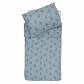 Minimal ágynemű huzat 100x140 cm - Miffy Shadow Sea Green