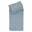 Jollein Miffy Shadow Sea Green pamut ágyneműhuzat garnitúra kiterítve nyuszis mintával