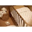 Jollein Mini Teddy Bear pamut ágynemű huzat szett 100x140 cm méretben paplannal és párnával