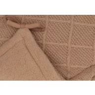 Minimal rácsvédő Check knit - Biscuit