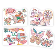 Djeco Meglepetés színező - Vadállatok - Wild families