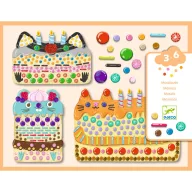 Djeco Kollázs műhely Édességek kreatív készlet keménykarton elemekkel
