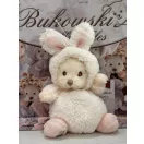 Bukowski Ziggy plüss maci rózsaszín nyuszi jelmezben 15 cm