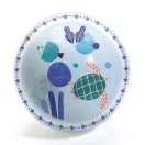 Djeco Fishee Ball halacskás gumilabda 22 cm átmérővel, színes tengeri mintával