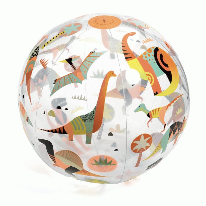 DJECO Felfújható labda, ∅ 35 cm - Dínós labda - Dino ball