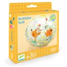 Djeco felfújható labda 35 cm átmérővel, színes Bubbles mintával a gyerekszobában