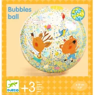   Djeco Felfújható labda, Ø 35 cm - Csörgő zörgő labda - Bubbles ball