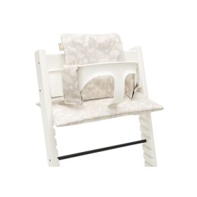 Minimal állítható etetőszék betét - Animals bézs