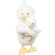 Bukowski Quack mama es kicsinye 20 cm-es feher pluss kacsa par sarga csorrel