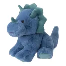Bukowski Tricy plüss dínó profilból, bemutatva a puha farkát és gallérját