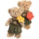 Bukowski plüss - Romantic Teddy piros virággal - 25 cm