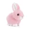Bukowski Mimi mini plüss nyuszi pink színben, fehér fülekkel és mancsokkal, 15 cm-es méretben