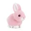 Bukowski Mimi mini plüss nyuszi pink színben, fehér fülekkel és mancsokkal, 15 cm-es méretben