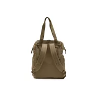 Jollein Quilted Quinn Bronze steppelt pelenkázó hátizsák szemből fogantyúkkal és cipzárral