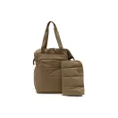 Jollein Quilted Quinn Bronze steppelt pelenkázó hátizsák szemből