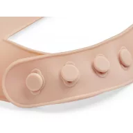 Minimal szilikon előke - Pale pink