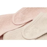 Jollein nyálkendő csomag Silk Rose és Sand frottír kendőkkel elölről fotózva