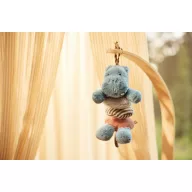 Jollein Hippo Happy felhúzható zenélő víziló babajáték puha rétegekkel és felakasztóval