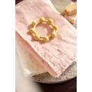Jollein Sun Vanilla napocska formájú szilikon rágóka texturált bütykökkel