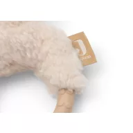 Jollein Alpaca Paco plüss rágóka puha bézs figurával és texturált rágógyűrűvel