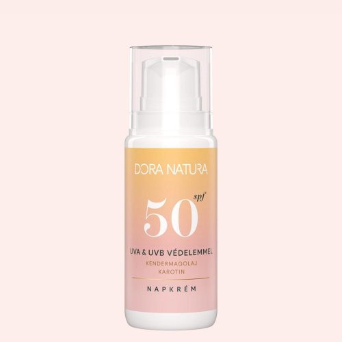 Dora Natura Naptej karotinnal és kendermagolajjal SPF50 100 ml