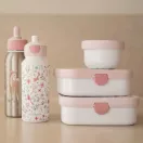 Little Dutch XL uzsonnás doboz Fairy wonders virágos mintával, kivehető bento tárolókkal és villával