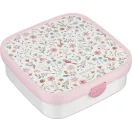 Little Dutch XL uzsonnás doboz Fairy wonders virágos mintával, kivehető bento tárolókkal és villával