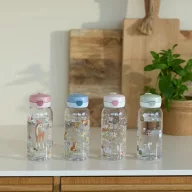 Little Dutch kulacs flip kupakkal 600 ml Forest Friends erdei minta rókával és gombákkal