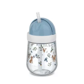 Little Dutch szívószálas pohár 300 ml - forest friends
