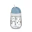 Little Dutch Forest Friends szívószálas pohár 300 ml átlátszó tritán testtel és kék kupakkal