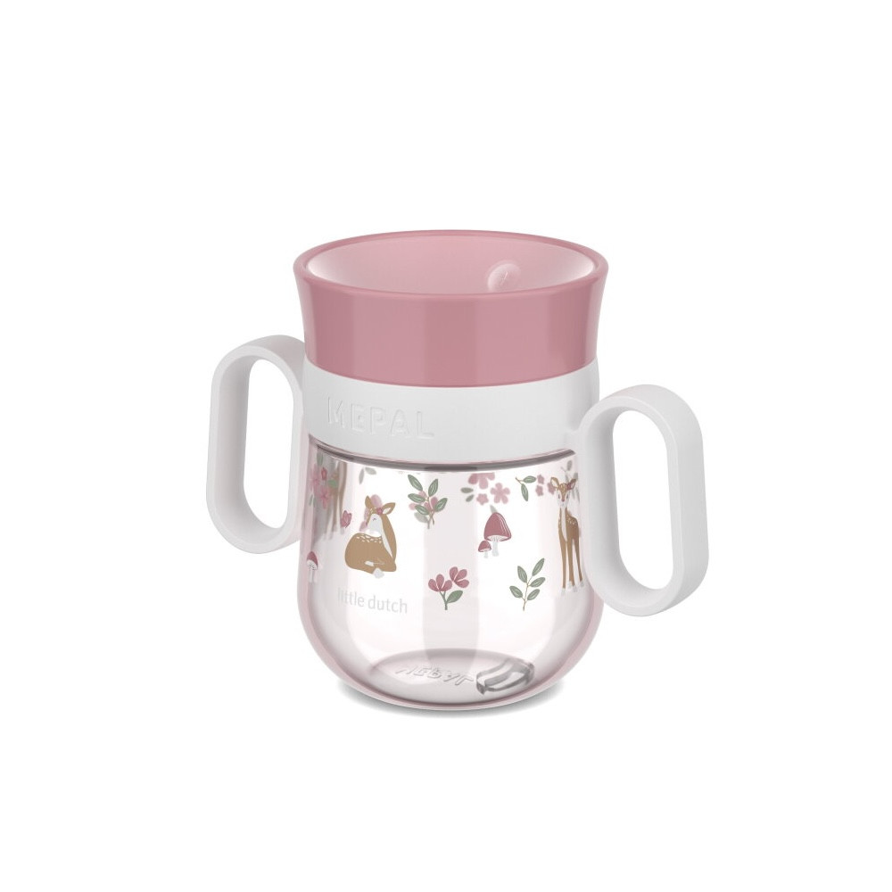 Little Dutch 360 fokos tanulópohár 200 ml - Fairy Garden - a perem bármely pontjáról ihat a baba