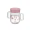 Little Dutch 360° tanulópohár 200 ml Fairy Garden mintával és rózsaszín peremmel