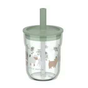   Little Dutch gyerek pohár szívószállal 250 ml - little farm