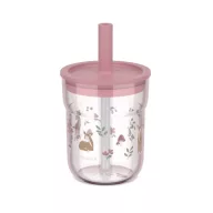 Little Dutch gyerek pohár szívószállal 250 ml - Fairy Garden őzikés mintával