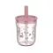Little Dutch gyerek pohár szívószállal 250 ml - Fairy Garden őzikés mintával