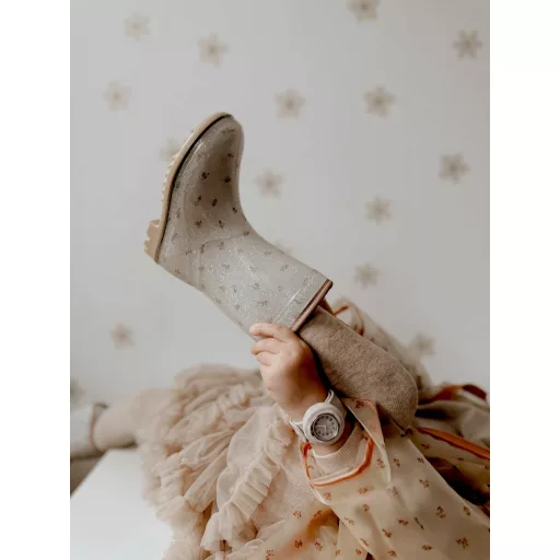 Mrs Ertha Wellies gumicsizma – Flower buds glitter