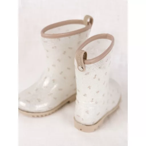 Mrs Ertha Wellies gumicsizma – Flower buds glitter