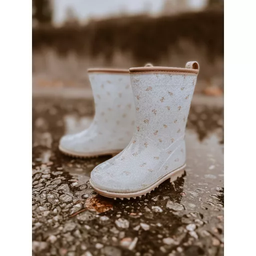 Mrs Ertha Wellies gumicsizma – Flower buds glitter