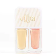 Mrs Ertha Aquabelles Honey Glow gyerek körömlakk duo üvegcse krémes sárga és csillogó barack árnyalatban