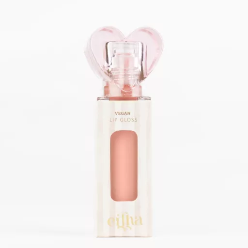 Mrs Ertha Glimmies vegán eperízű szájfény - Nude Pink