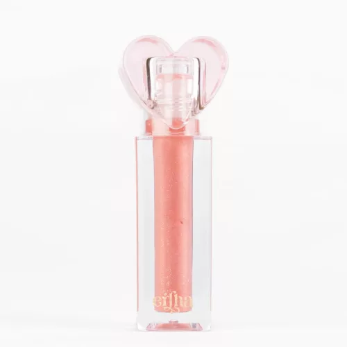 Mrs Ertha Glimmies vegán eperízű szájfény - Glitter Pink