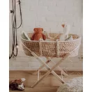 AhojBaby bükkfa állvány fonott mózeskosárhoz natural színben