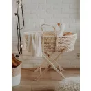 AhojBaby bükkfa állvány fonott mózeskosárhoz natural színben