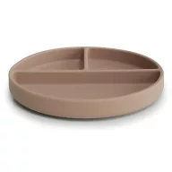 Mushie csúszásmentes lapostányér - bézs