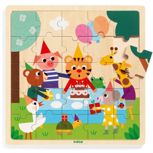 DJECO Puzzle - Cickom szülinapja - Puzzlo Happy