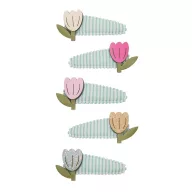 Mimi & Lula Tulipán csíkos mini csatok - 5 db-os szett